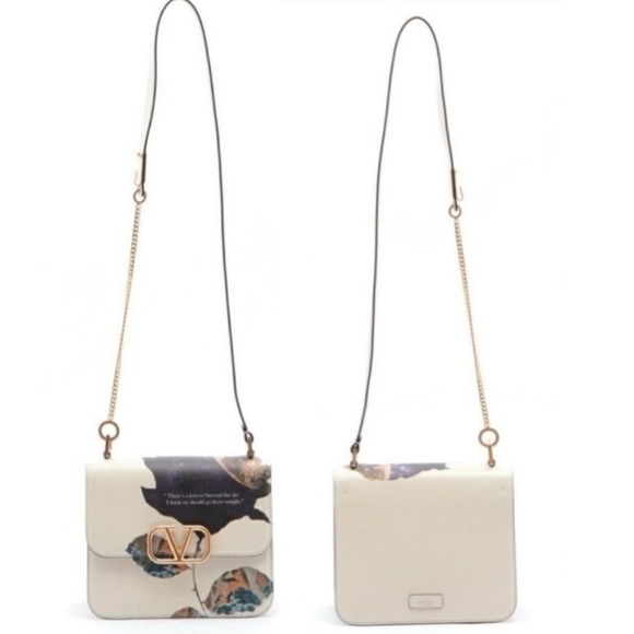 Valentino Garavani X UNDERCOVER Smooth Calfskin Graphic  Valentino Garavani X Undercover VSLING Floral Print Crossbody Shoulder HandBag